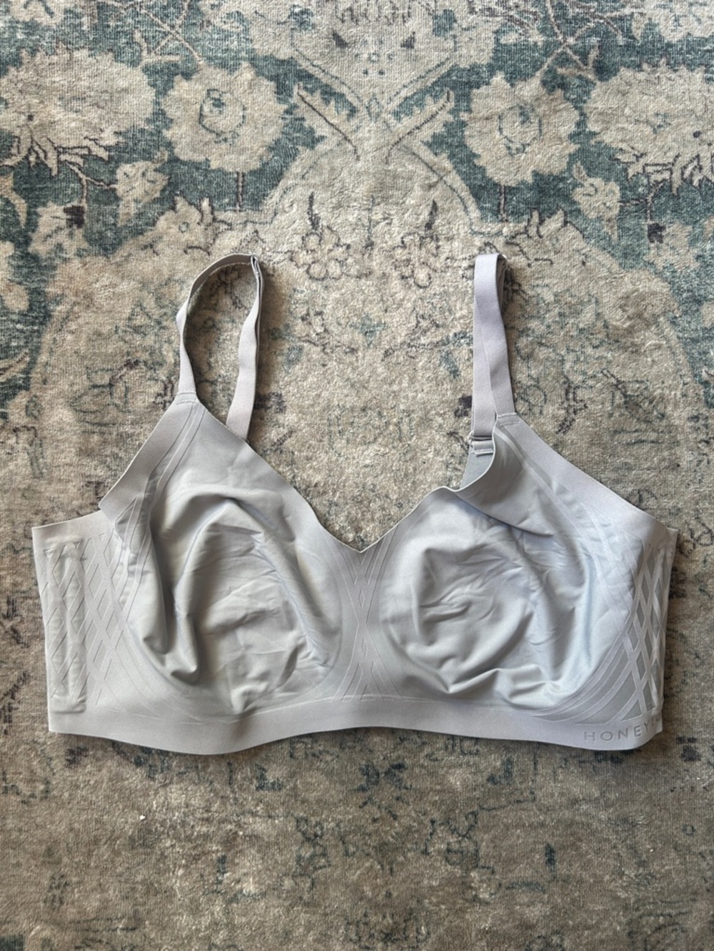 Honeylove Light Gray Wireless Seamless Support Bra